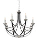 Myhouse Lighting Quoizel - ANA5008K - Eight Light Chandelier - Alana - Mystic Black