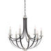 Myhouse Lighting Quoizel - ANA5008K - Eight Light Chandelier - Alana - Mystic Black