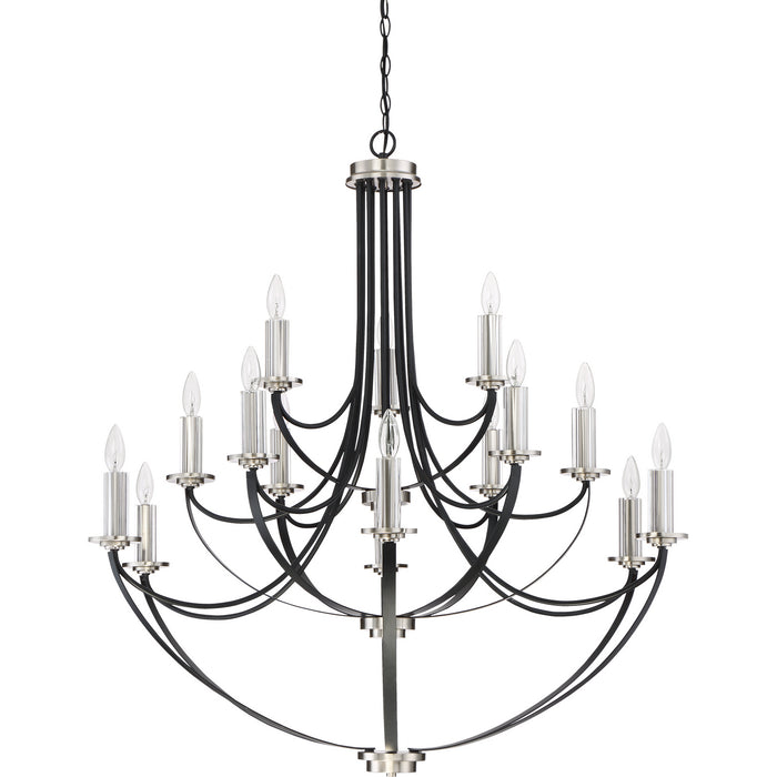 Myhouse Lighting Quoizel - ANA5015K - 15 Light Chandelier - Alana - Mystic Black