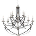 Myhouse Lighting Quoizel - ANA5015K - 15 Light Chandelier - Alana - Mystic Black