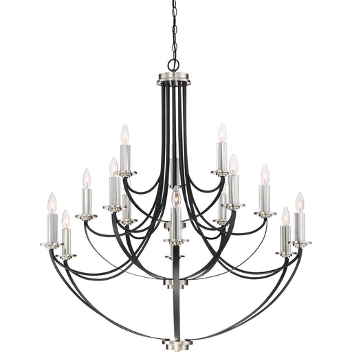 Myhouse Lighting Quoizel - ANA5015K - 15 Light Chandelier - Alana - Mystic Black