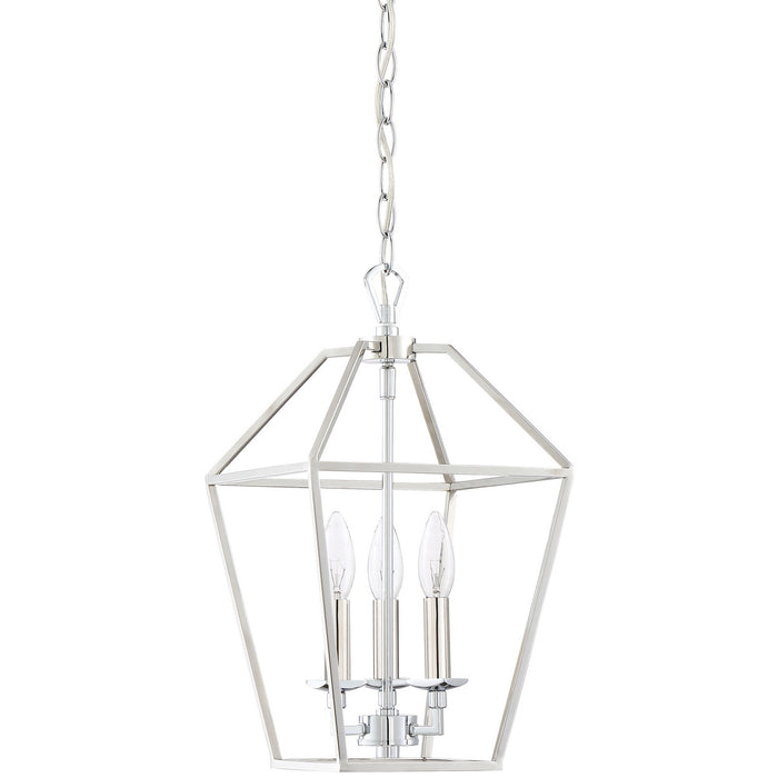 Myhouse Lighting Quoizel - AVY5203PK - Three Light Foyer Pendant - Aviary - Polished Nickel