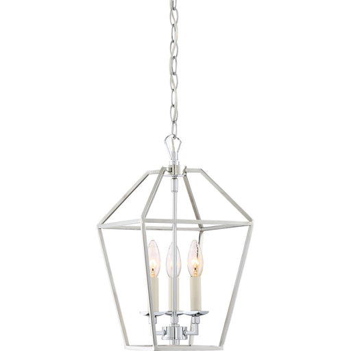 Myhouse Lighting Quoizel - AVY5203PK - Three Light Foyer Pendant - Aviary - Polished Nickel