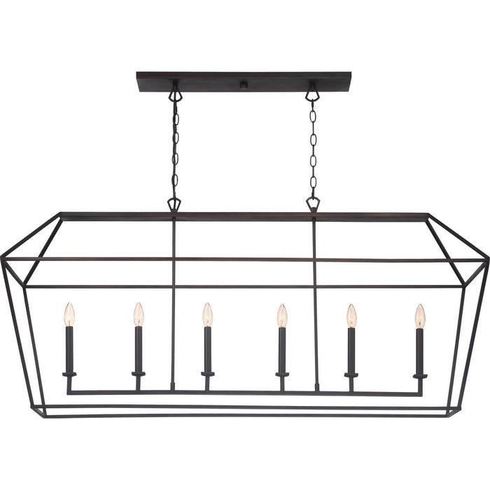 Myhouse Lighting Quoizel - AVY654PN - Six Light Island Chandelier - Aviary - Palladian Bronze