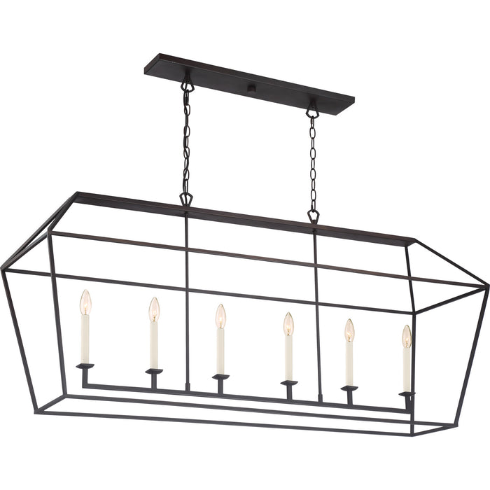 Myhouse Lighting Quoizel - AVY654PN - Six Light Island Chandelier - Aviary - Palladian Bronze