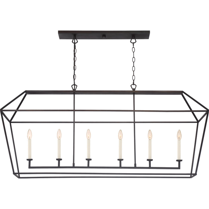 Myhouse Lighting Quoizel - AVY654PN - Six Light Island Chandelier - Aviary - Palladian Bronze