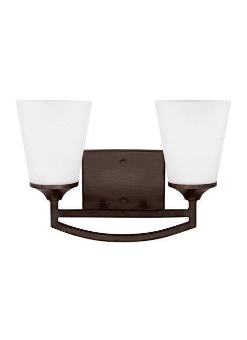 Myhouse Lighting Generation Lighting - 4424502EN3-710 - Two Light Wall / Bath - Hanford - Bronze