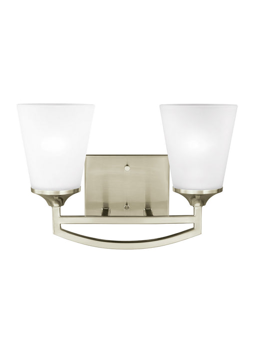 Myhouse Lighting Generation Lighting - 4424502EN3-962 - Two Light Wall / Bath - Hanford - Brushed Nickel