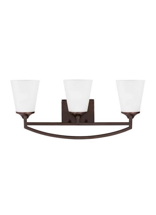 Myhouse Lighting Generation Lighting - 4424503EN3-710 - Three Light Wall / Bath - Hanford - Bronze