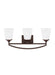 Myhouse Lighting Generation Lighting - 4424503EN3-710 - Three Light Wall / Bath - Hanford - Bronze