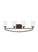 Myhouse Lighting Generation Lighting - 4424504EN3-710 - Four Light Wall / Bath - Hanford - Bronze