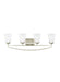 Myhouse Lighting Generation Lighting - 4424504EN3-962 - Four Light Wall / Bath - Hanford - Brushed Nickel