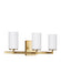 Myhouse Lighting Generation Lighting - 4424603-848 - Three Light Wall / Bath - Alturas - Satin Brass