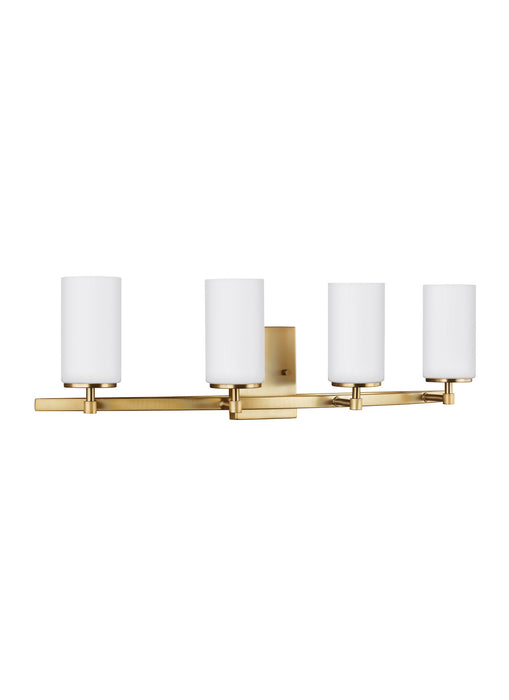 Myhouse Lighting Generation Lighting - 4424604-848 - Four Light Wall / Bath - Alturas - Satin Brass