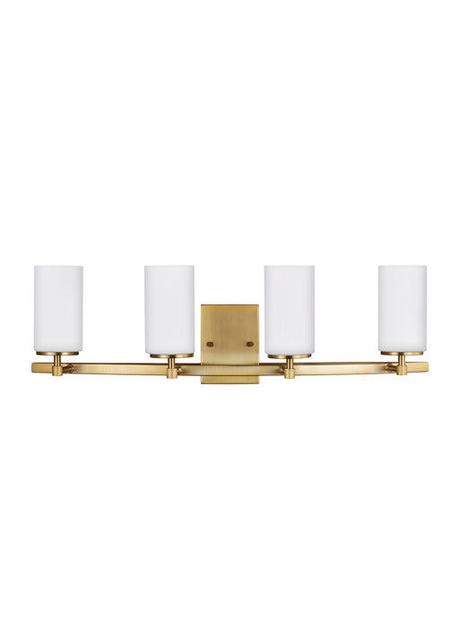 Myhouse Lighting Generation Lighting - 4424604-848 - Four Light Wall / Bath - Alturas - Satin Brass