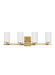 Myhouse Lighting Generation Lighting - 4424604-848 - Four Light Wall / Bath - Alturas - Satin Brass