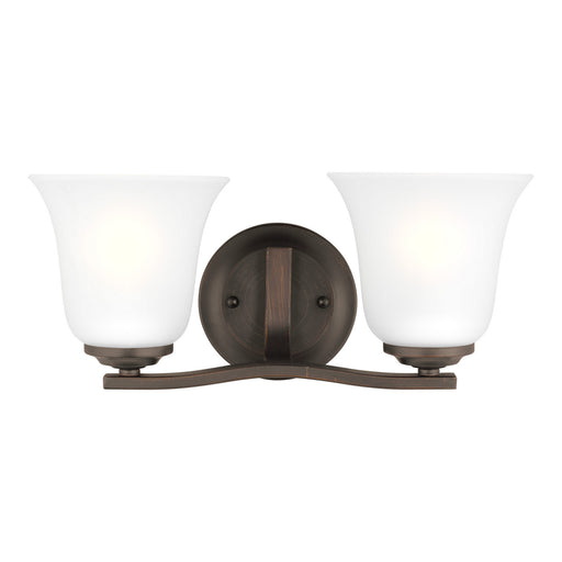 Myhouse Lighting Generation Lighting - 4439002-710 - Two Light Wall / Bath - Emmons - Bronze