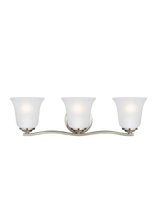 Myhouse Lighting Generation Lighting - 4439003-962 - Three Light Wall / Bath - Emmons - Brushed Nickel