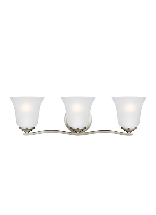 Myhouse Lighting Generation Lighting - 4439003EN3-962 - Three Light Wall / Bath - Emmons - Brushed Nickel