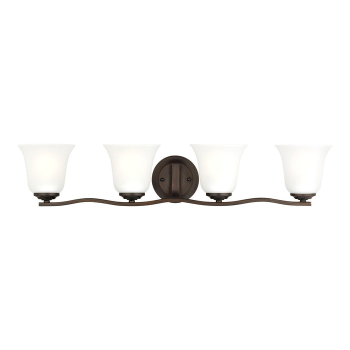 Myhouse Lighting Generation Lighting - 4439004-710 - Four Light Wall/ Bath - Emmons - Bronze