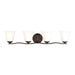 Myhouse Lighting Generation Lighting - 4439004-710 - Four Light Wall/ Bath - Emmons - Bronze