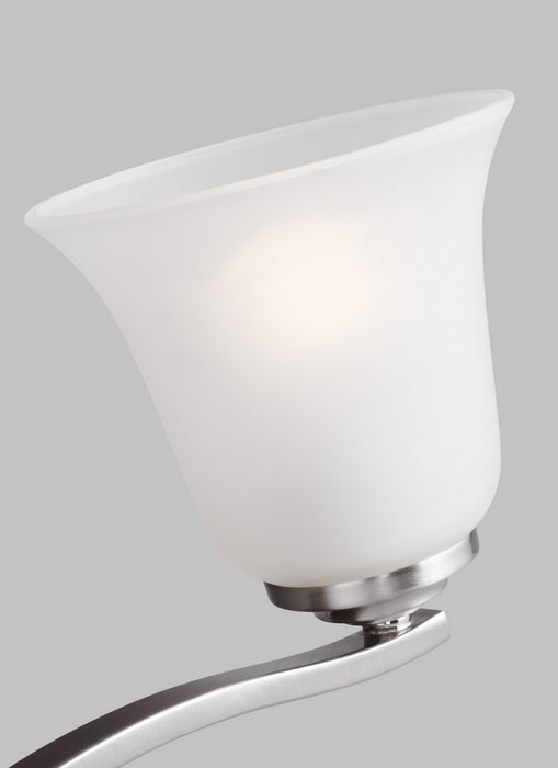 Myhouse Lighting Generation Lighting - 4439004EN3-962 - Four Light Wall / Bath - Emmons - Brushed Nickel