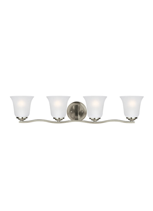 Myhouse Lighting Generation Lighting - 4439004EN3-962 - Four Light Wall / Bath - Emmons - Brushed Nickel
