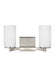 Myhouse Lighting Generation Lighting - 4439102-962 - Two Light Wall / Bath - Hettinger - Brushed Nickel