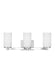 Myhouse Lighting Generation Lighting - 4439103-05 - Three Light Wall / Bath - Hettinger - Chrome