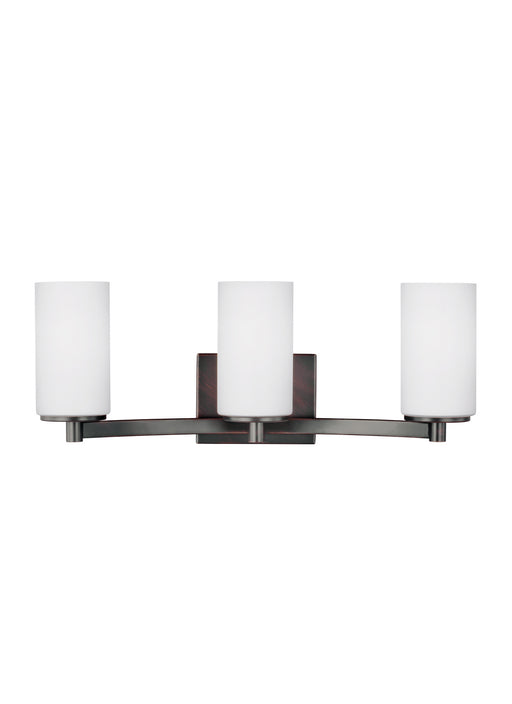 Myhouse Lighting Generation Lighting - 4439103-710 - Three Light Wall / Bath - Hettinger - Bronze