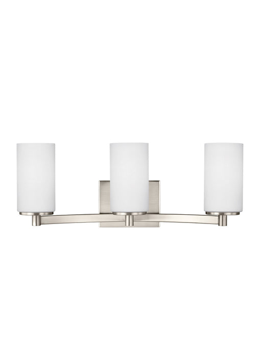Myhouse Lighting Generation Lighting - 4439103EN3-962 - Three Light Wall / Bath - Hettinger - Brushed Nickel