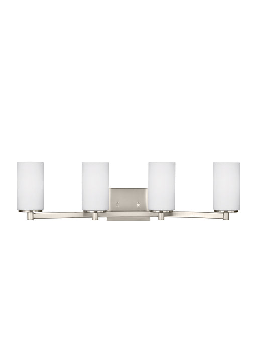 Myhouse Lighting Generation Lighting - 4439104-962 - Four Light Wall / Bath - Hettinger - Brushed Nickel