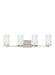 Myhouse Lighting Generation Lighting - 4439104-962 - Four Light Wall / Bath - Hettinger - Brushed Nickel