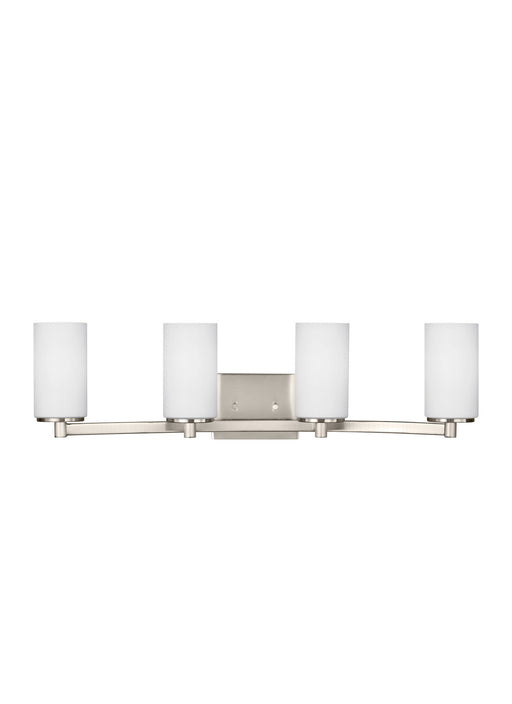 Myhouse Lighting Generation Lighting - 4439104EN3-962 - Four Light Wall / Bath - Hettinger - Brushed Nickel