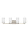 Myhouse Lighting Generation Lighting - 4439104EN3-962 - Four Light Wall / Bath - Hettinger - Brushed Nickel