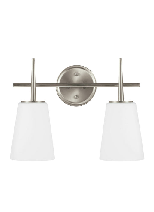 Myhouse Lighting Generation Lighting - 4440402EN3-962 - Two Light Wall / Bath - Driscoll - Brushed Nickel