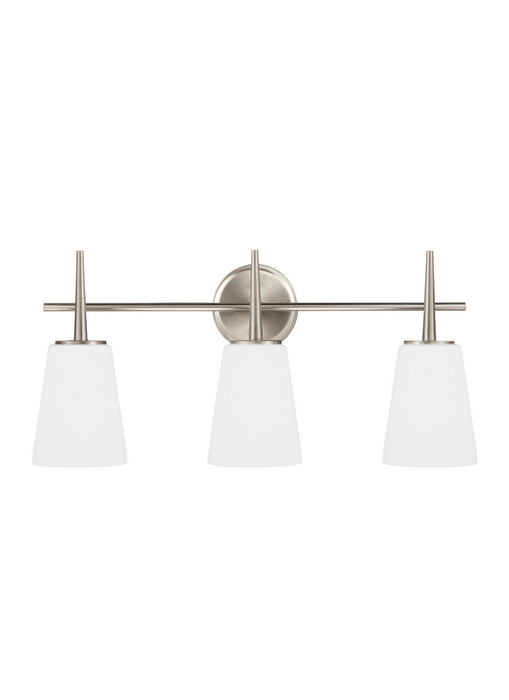 Myhouse Lighting Generation Lighting - 4440403EN3-962 - Three Light Wall / Bath - Driscoll - Brushed Nickel