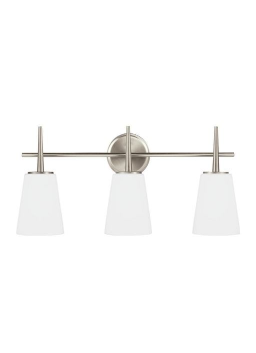 Myhouse Lighting Generation Lighting - 4440403EN3-962 - Three Light Wall / Bath - Driscoll - Brushed Nickel