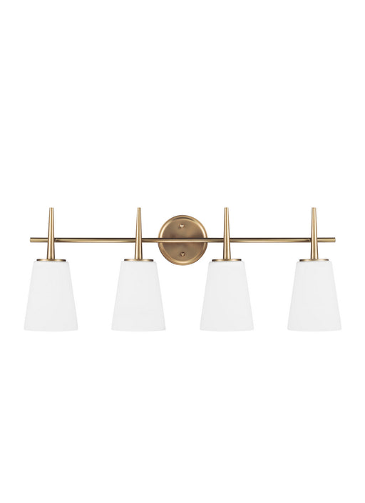 Myhouse Lighting Generation Lighting - 4440404EN3-848 - Four Light Wall / Bath - Driscoll - Satin Brass