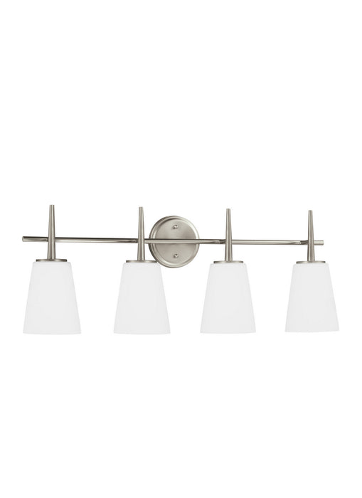 Myhouse Lighting Generation Lighting - 4440404EN3-962 - Four Light Wall / Bath - Driscoll - Brushed Nickel