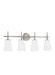 Myhouse Lighting Generation Lighting - 4440404EN3-962 - Four Light Wall / Bath - Driscoll - Brushed Nickel