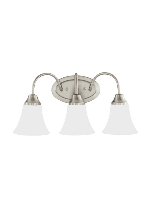 Myhouse Lighting Generation Lighting - 44807EN3-962 - Three Light Wall / Bath - Holman - Brushed Nickel