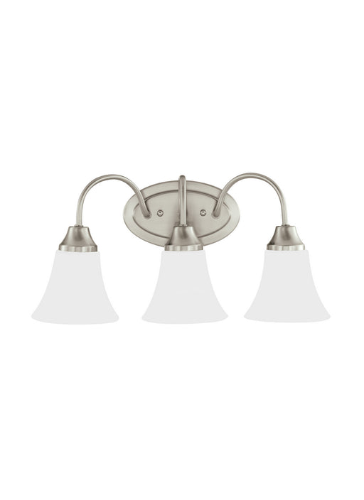 Myhouse Lighting Generation Lighting - 44807EN3-962 - Three Light Wall / Bath - Holman - Brushed Nickel