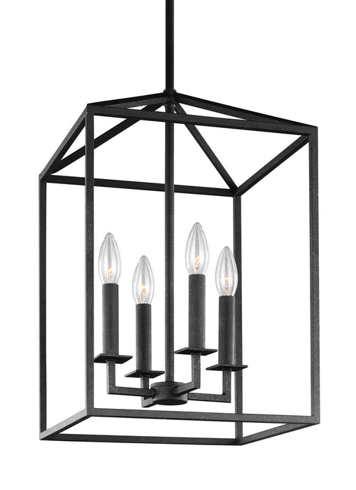 Myhouse Lighting Generation Lighting - 5115004EN-112 - Four Light Hall / Foyer - Perryton - Midnight Black