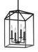 Myhouse Lighting Generation Lighting - 5115004EN-112 - Four Light Hall / Foyer - Perryton - Midnight Black