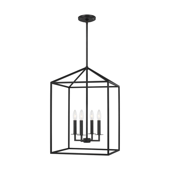 Myhouse Lighting Generation Lighting - 5115004EN-112 - Four Light Hall / Foyer - Perryton - Midnight Black