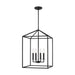 Myhouse Lighting Generation Lighting - 5115004EN-112 - Four Light Hall / Foyer - Perryton - Midnight Black