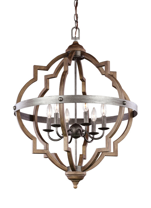 Myhouse Lighting Generation Lighting - 5124906EN-846 - Six Light Hall / Foyer - Socorro - Stardust