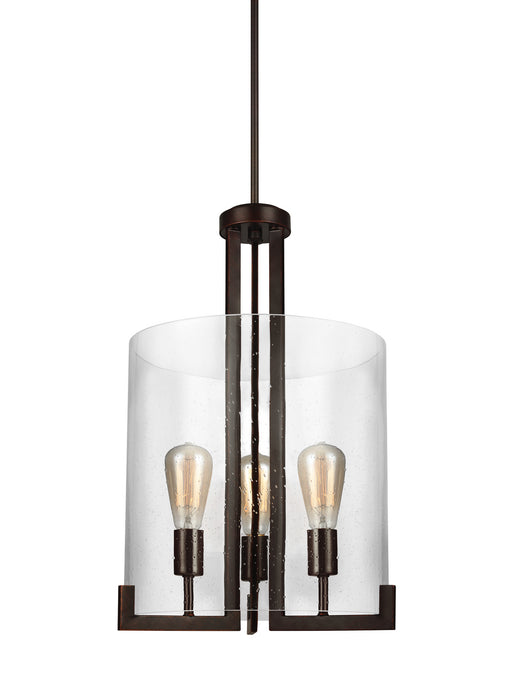 Myhouse Lighting Generation Lighting - 5126003-710 - Three Light Hall / Foyer Pendant - Dawes - Bronze