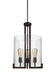 Myhouse Lighting Generation Lighting - 5126003-710 - Three Light Hall / Foyer Pendant - Dawes - Bronze